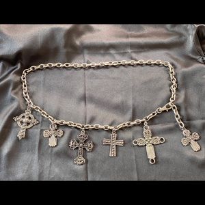 Awesome 80’s 90’s heavy metal cross belt